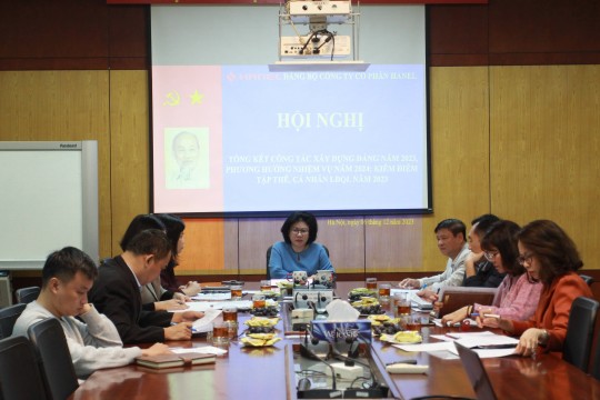 HANEL TỔ CHỨC HỘI NGHỊ TỔNG KẾT CÔNG TÁC XÂY DỰNG ĐẢNG NĂM 2023, PHƯƠNG HƯỚNG NHIỆM VỤ NĂM 2024